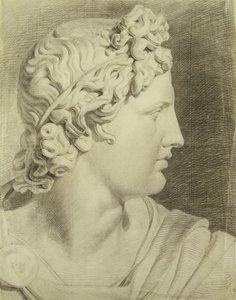 Head of the Apollo from the Belvedere in Profile to the Right, 1800 by Philipp Otto Runge